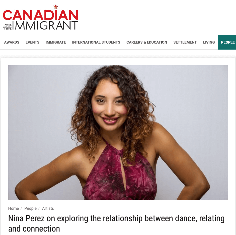 Nina Perez - New Immigrant Article
